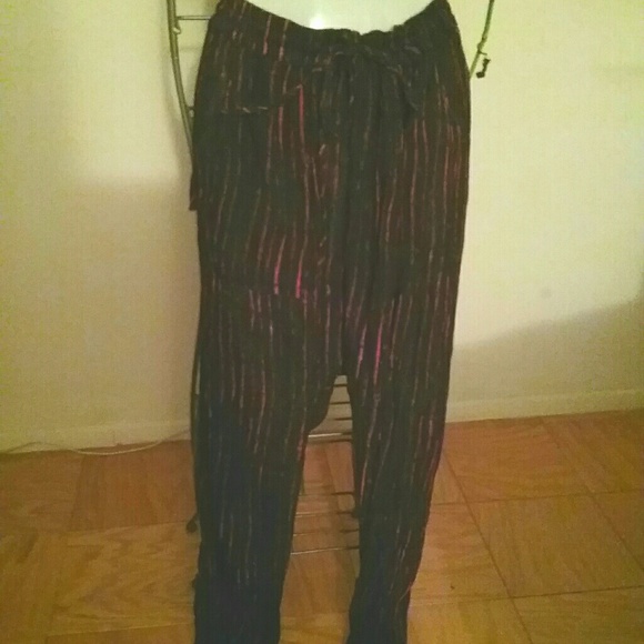 Free People Women's Front Pockets Harem Pants - Picture 3 of 7